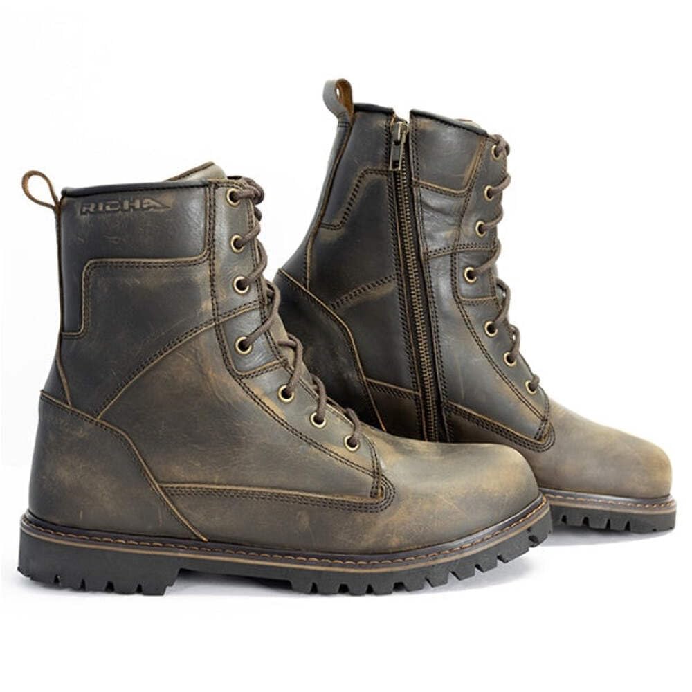 Richa Brookland Urban Boots - Rust : Amazon.co.uk: Automotive